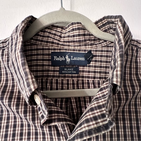 Ralph Lauren Other - Ralph Lauren Men's Brown Plaid Shirt Size XL